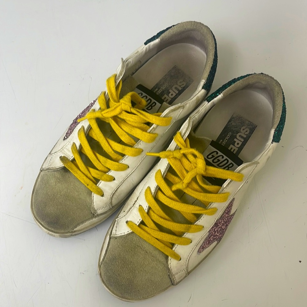 Golden Goose sneakers.